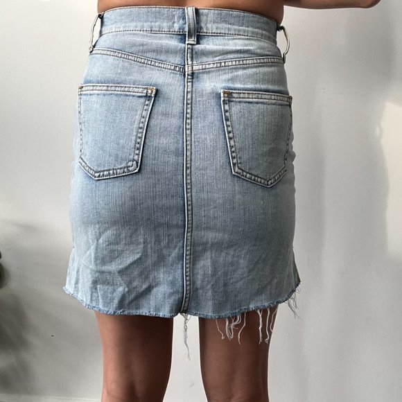 aritzia wilfred free denim skirt size 2 - Picture 5 of 6